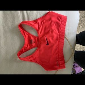 Neon Nike sports bra